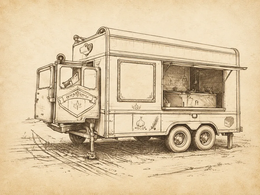 Acasă Foodtruck Carmangeria Petre, desen